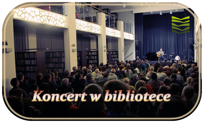 obrazek reklamowy "koncert w bibliotece"